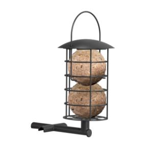 The Sanilu bird feeder comes with a suet ball holder included