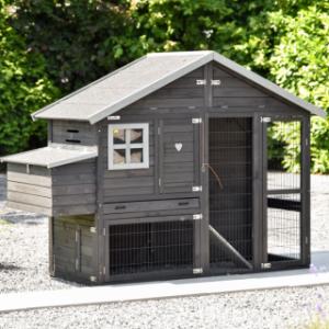 Chicken coop Holiday Medium Black with nesting box