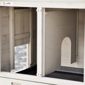 The rabbit hutch Prestige Small is provided with a large sleeping compartment