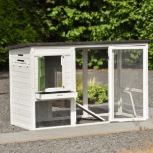 The Julia rabbit hutch has many openings