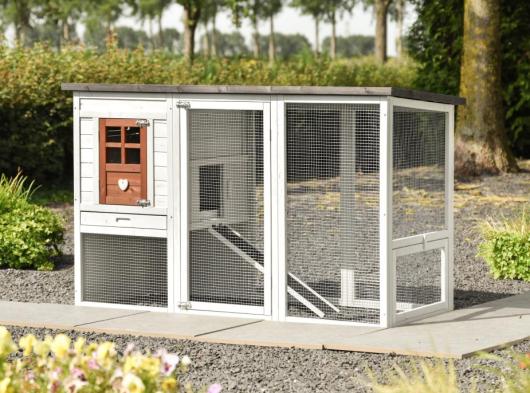 Rabbit hutch Julia terra 169x75x104cm