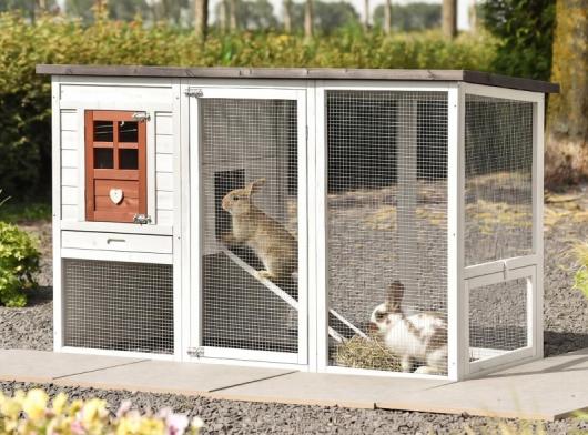 Rabbit hutch Julia terra 169x75x104cm