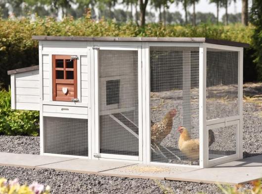 Julia Terra chicken coop with plastic roof and nesting box, 200 × 75 × 104 cm