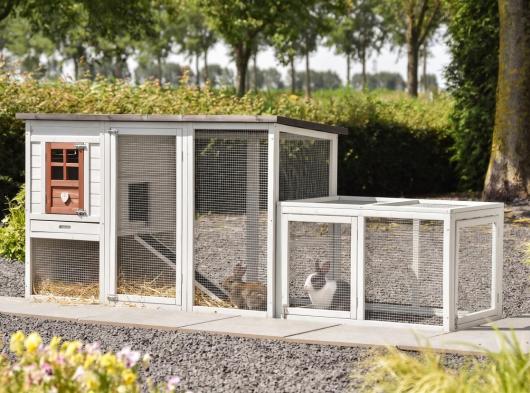 Rabbit hutch Julia Terra with additional run 268x75x104cm