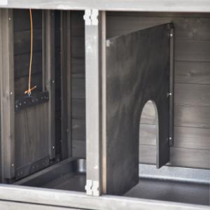 Prestige Small rabbit hutch | The night compartment is suitable for 2 medium-sized rabbits