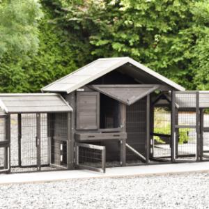 The rabbit hutch Holiday Small Black is provided with many doors