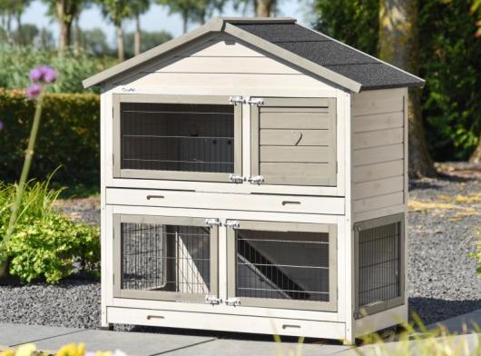 Rabbit hutch Excellent Medium Light-grey 125x67x132cm