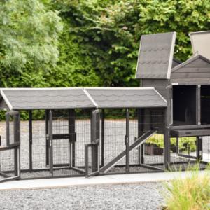 The Prestige Medium with double run in Black has many doors and hatches for easy cleaning