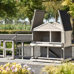 The rabbit hutch Excellent Medium is provided with many doors