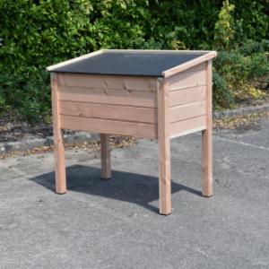Back of the rabbit hutch