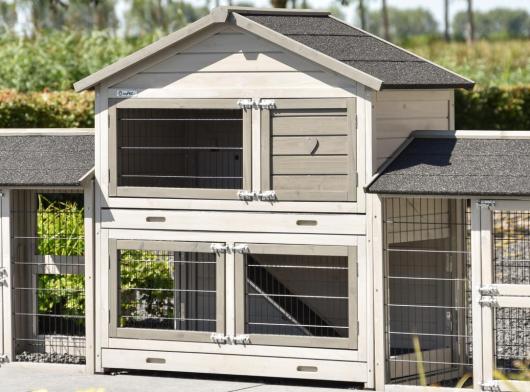 Plexiglass insulation kit · for rabbit hutch Excellent Medium with 2 runs