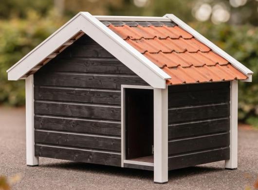 Dog house Snuf black/white insulated 176x126x140cm