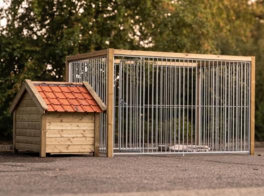 Dog kennel Flinq with insulated sleeping compartment Snuf