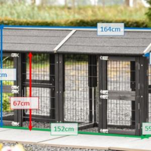 Various dimensions of the cat run Space Small