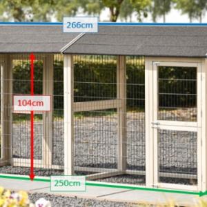 Various dimensions of the cat run Space Large