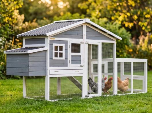 chicken coop Niels with extra extension