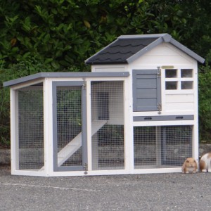 The rabbit hutch Advance is suitable for 1 à 2 rabbits