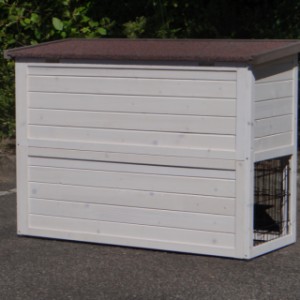 Have a look on the backside of rabbit hutch Marianne