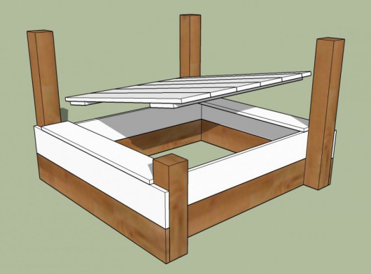 Sandbox lid for playtower Kiosk • Blue Rabbit