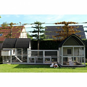 Large rabbit house Kathedraal Luxe - XXL