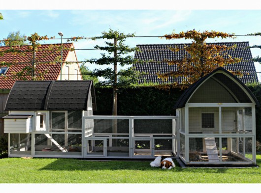 Large rabbit house Kathedraal Luxe - XXL