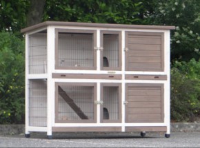 Rabbit hutch Annely with insulation kit 155x60x120cm