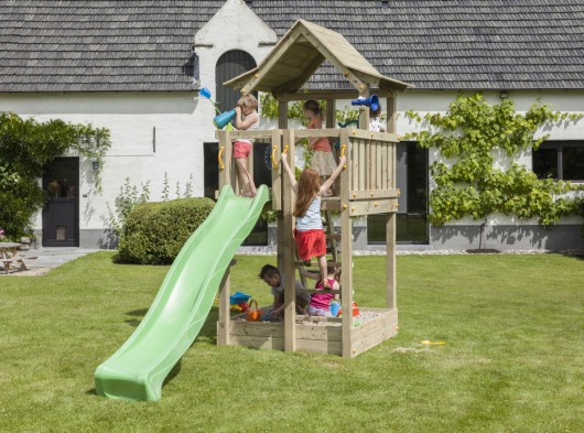 Playtower Pagoda high with slide | Blue Rabbit