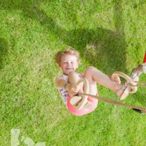 The high Pagoda play tower is supplied without swing seats