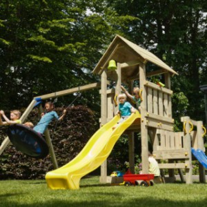 Play equipment Kiosk has 2 platforms, on a height of 60cm and 120cm