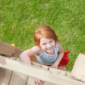 The high Pagoda play tower is supplied with clear assembly instructions.