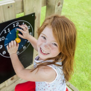 The high wooden Pagoda play tower is supplied without the accessories shown.