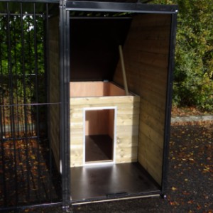 Kennel FIX black with doghouse