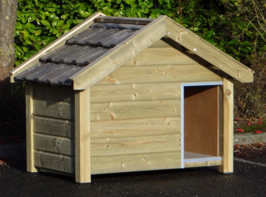 High pressure treated wooden dog house Reno 160x106x123cm