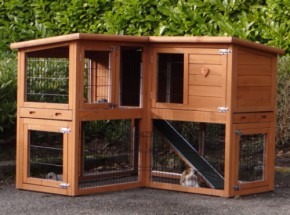 Rabbit hutch Maurice with insulation kit