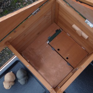 The rabbit hutch Maurice has a large sleeping compartment