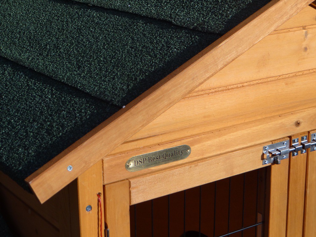 Rabbit hutch Prestige Small redbrown with run