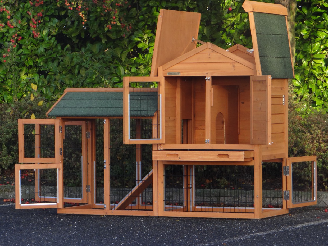 Winterproof rabbit hutch Prestige Small