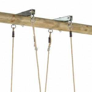 Swing hook for nest swing and double seat with 4 suspension points