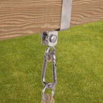 Swing hook for mounting around a square swing beam