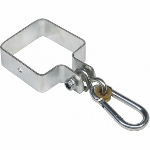 Swing hook with carabiner 9x9cm, square