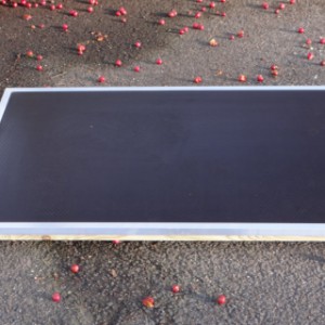 The Solide deck offers a comfortable lounging spot for your dog.