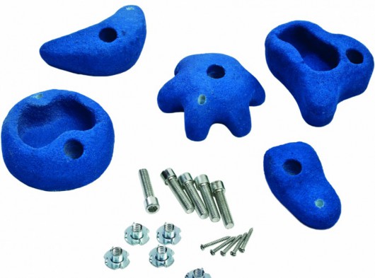 Climbing stones Medium blue • for play equipment