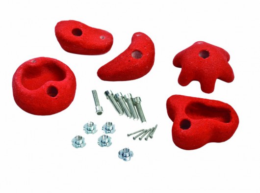 Climbing stones for climbing wall red