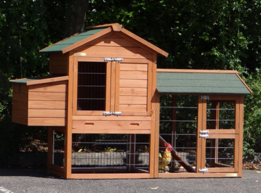 Chickencoop Prestige Small with run and laying box 191x72x122cm