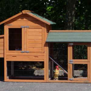 The hutch Prestige Small offers a lot of space for your chickens