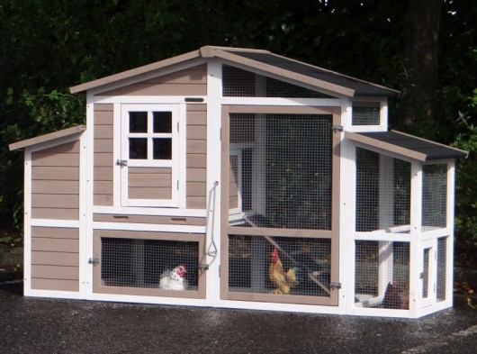 Rabbit hutch Leah with nesting box 206x75x120cm