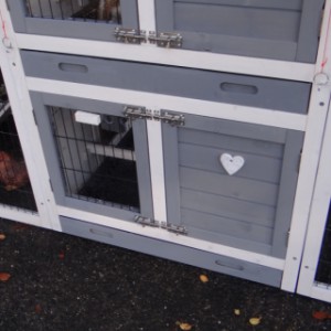 Guinea pig hutch Double Small | with 2 plastic trays