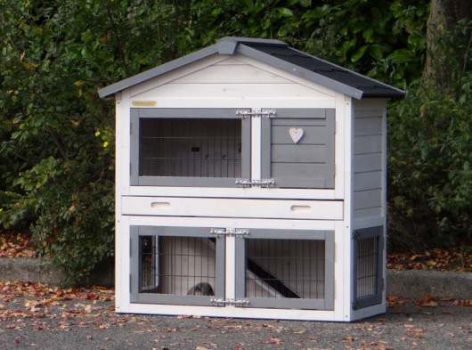 Rabbit hutch Regular Small with insulation kit and chewprotection 101x51x101cm
