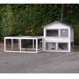Rabbit hutch Regular Small with Multirun · 211x109x101cm