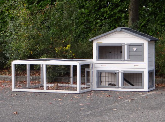 Rabbit hutch Regular Small with Multirun · 211x109x101cm